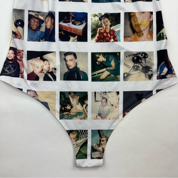 Forever 21 x Maripol Polaroid Photo Snapshot Bodysuit Size 2X - Picture 4 of 10